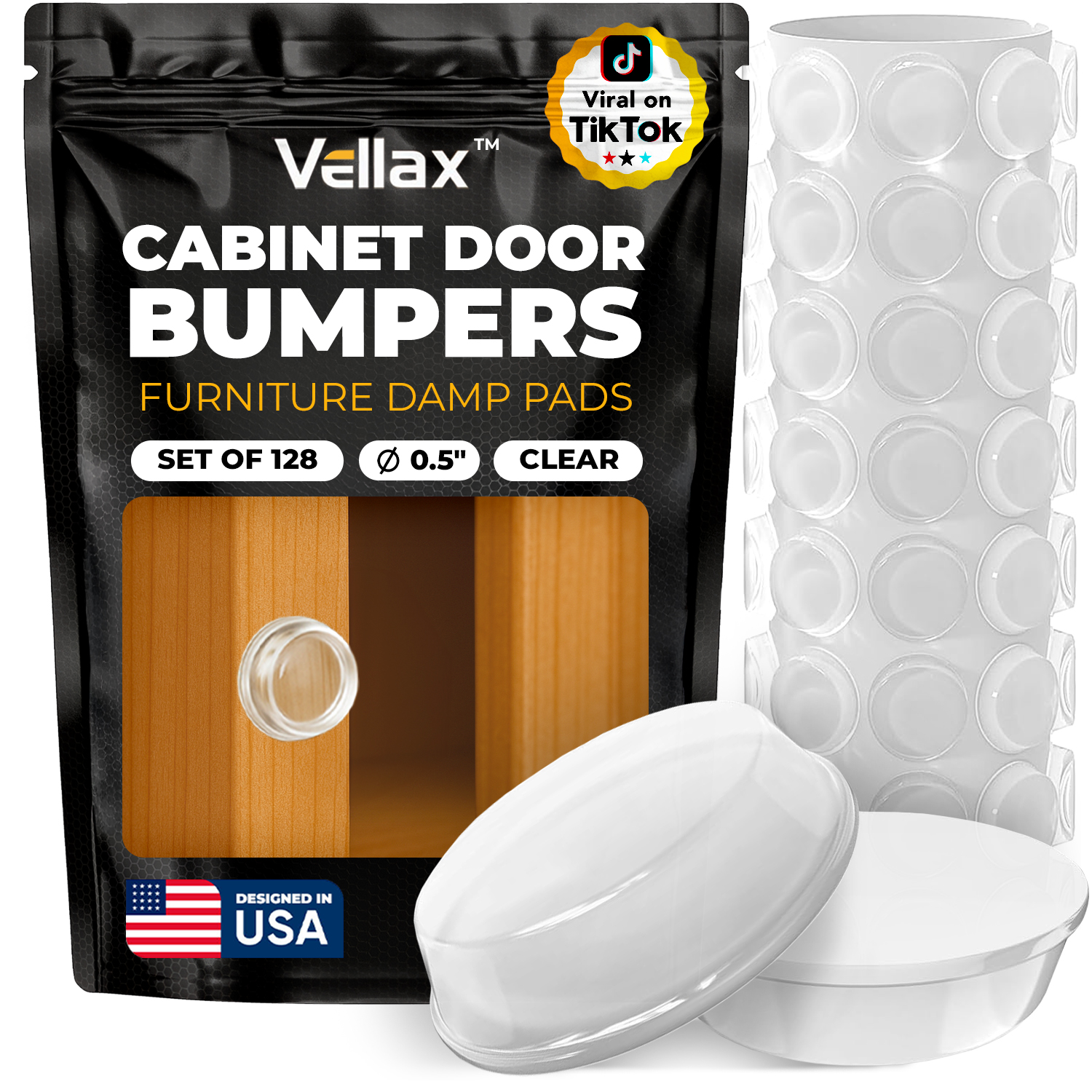 Cabinet Door Bumpers - Damp Pads