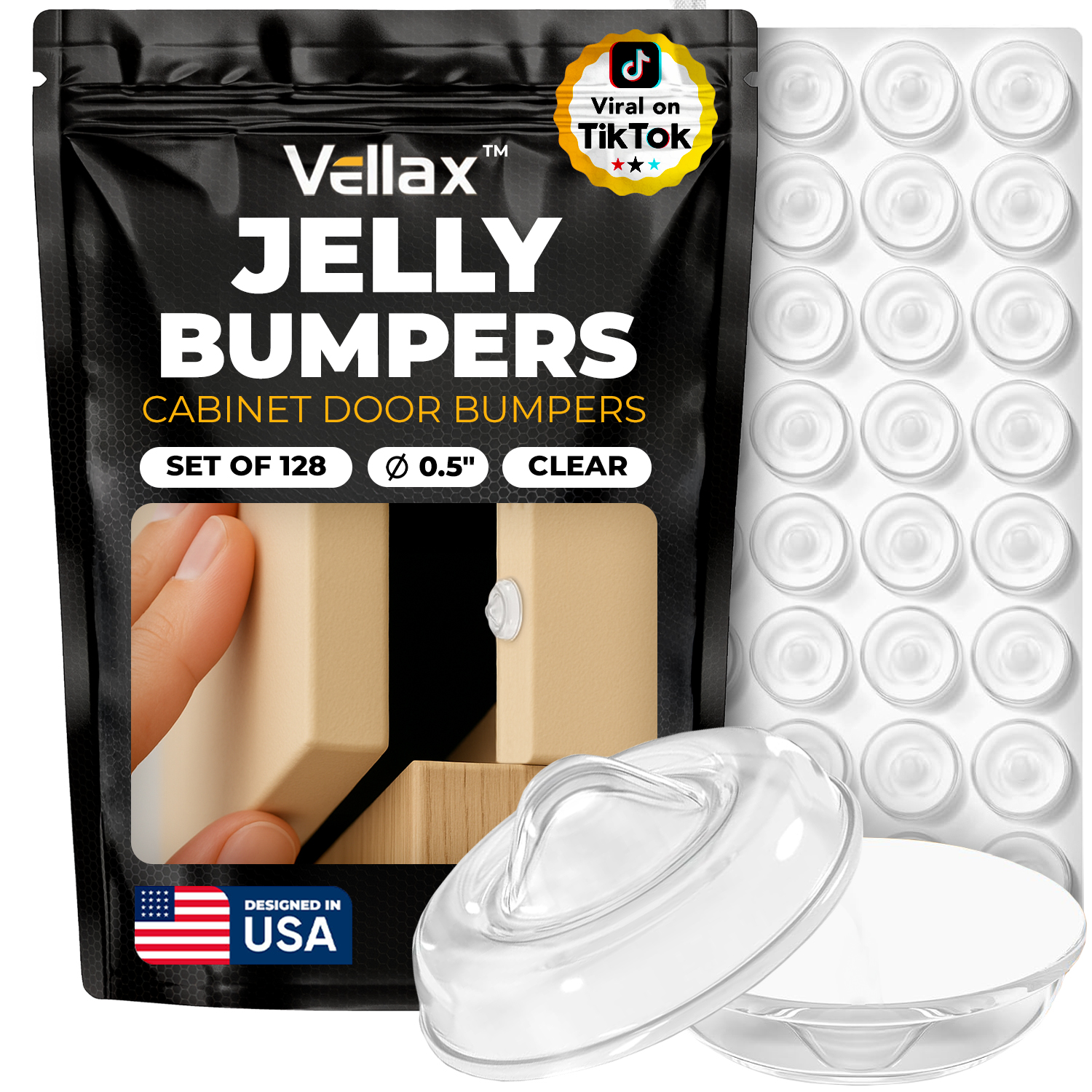 Cabinet Door Bumpers - Jelly Bumpers